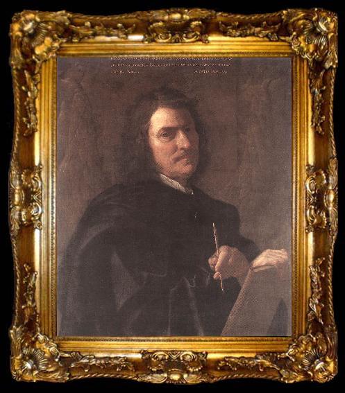 framed  POUSSIN, Nicolas Self-Portrait af, ta009-2